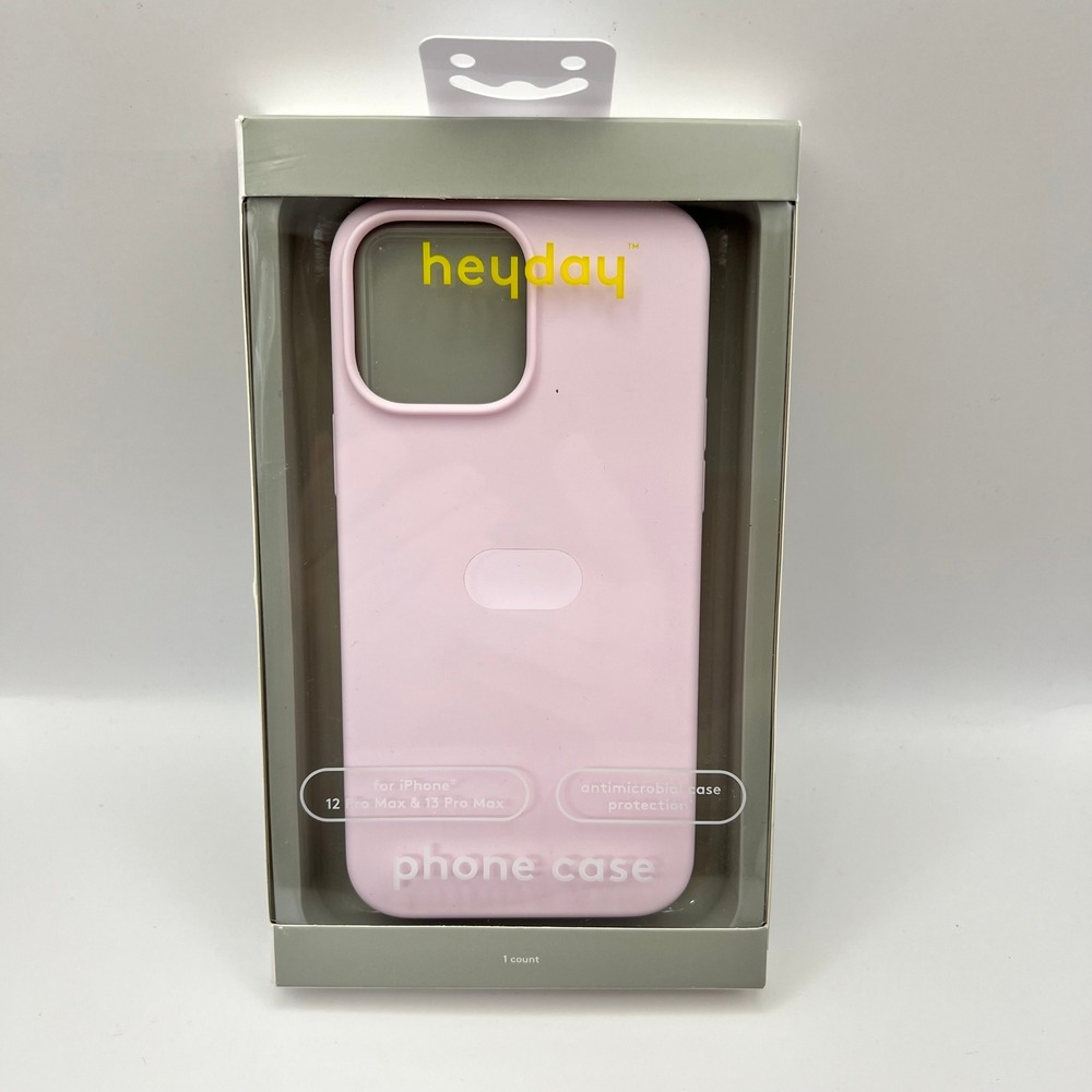 Heyday iPhone 12 Pro Max 13 Pro Max Case Pink Recycled Silicone Antimicrobial